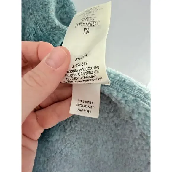 Patagonia Women's Better Sweater 1/4-Zip Fleece Pullover Teal Green-Size L - Picture 8 of 8